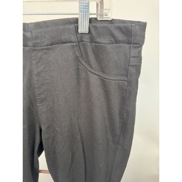 Uniqlo Womens Black Stretch Pants XL Polyester Cotton Spandex Blend - Picture 3 of 11
